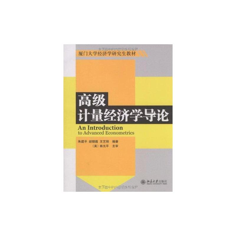 [M]高级计量经济学导论-9787301151853高清大图