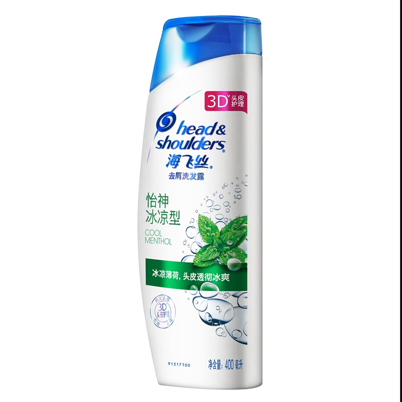 海飞丝 5008 去屑止痒洗发露 头皮透彻清爽 怡神冰凉型400ML