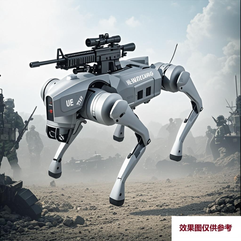 何佳功 背部改装智能机器狗加装配套玩具枪 智能机器狗