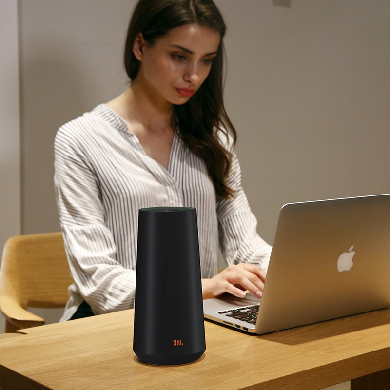 JBL TOWER SMART音乐城堡无线蓝牙音箱人工智能WIFI语音AI音响 黑色
