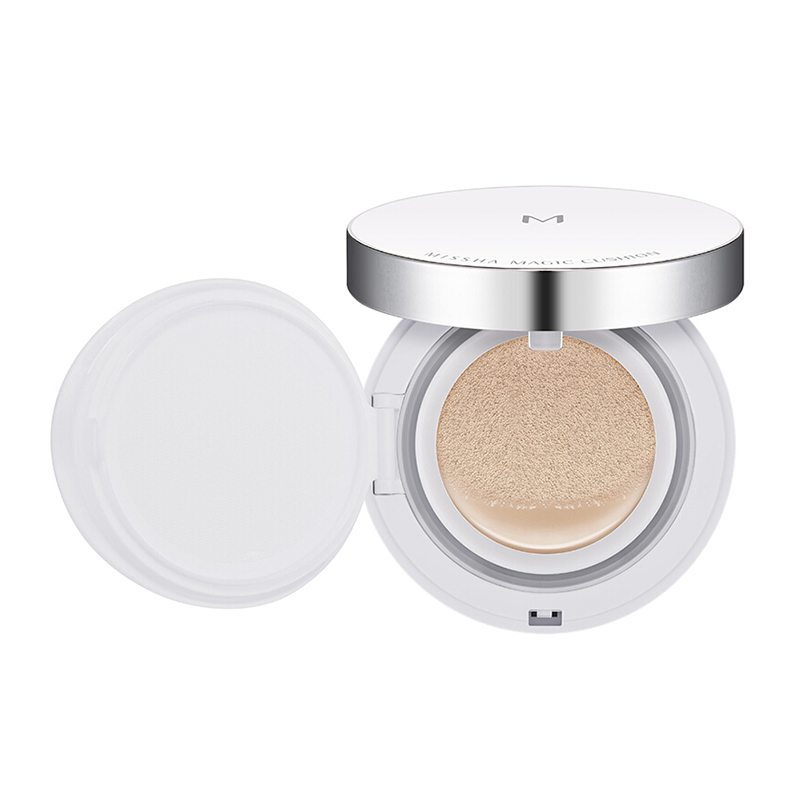 谜尚(MISSHA)魅力莹润无瑕气垫粉凝BB霜SPF47/PA+++[23号自然色]15g(定妆 遮瑕 任何肤质)