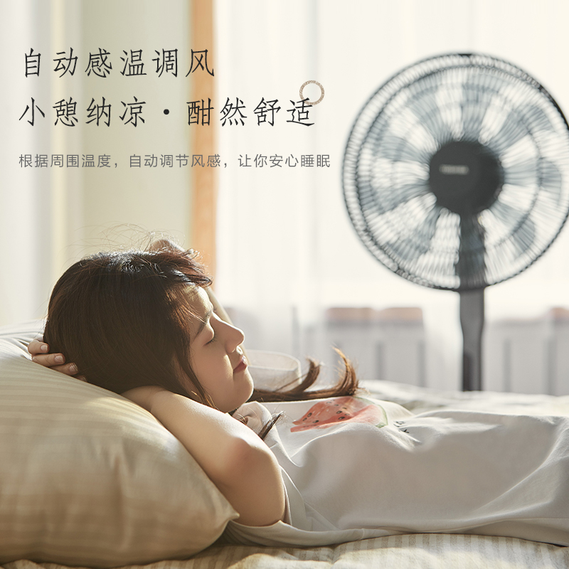 东芝(TOSHIBA)F-DSX35BR风柔音轻变频自然风遥控摇头母婴适用安全家用电风扇办公室亲肤节能扇空气循环扇落地扇