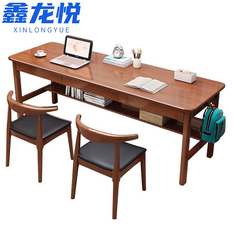 鑫龙悦 写字桌 1桌2椅 套高清大图