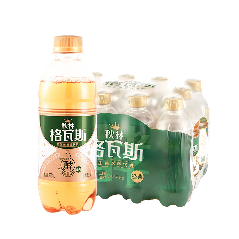 秋林格瓦斯 面包发酵饮料350mlx6瓶 俄罗斯风味汽水网红饮品哈尔滨特产碳酸饮料苏打水高清大图
