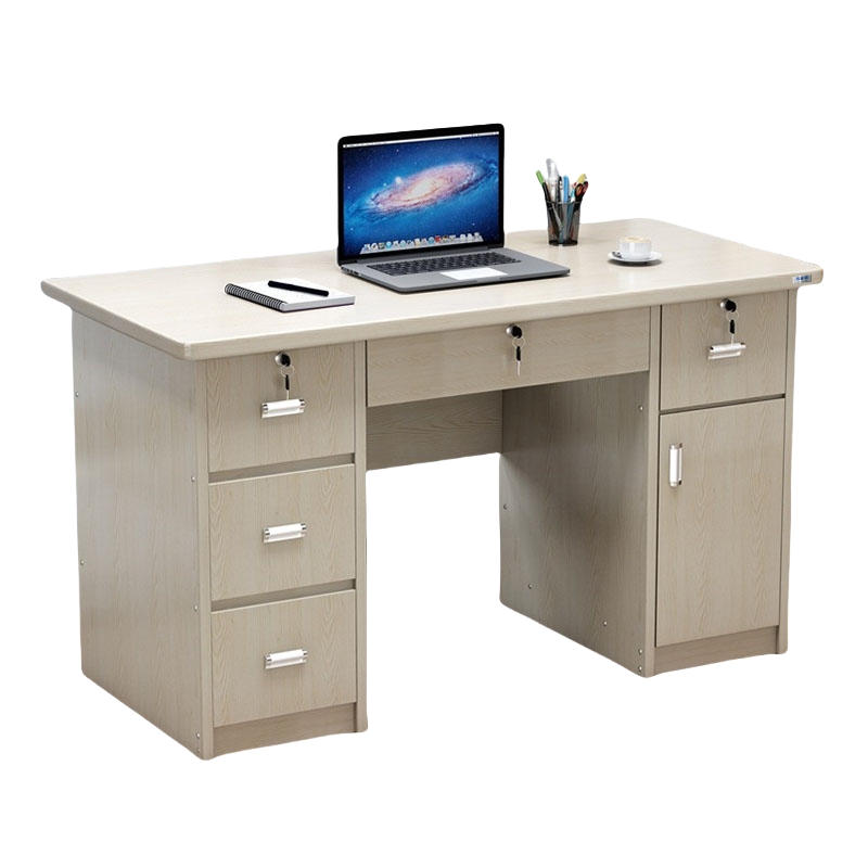 鑫龙悦 办公桌 雪松色 张高清大图