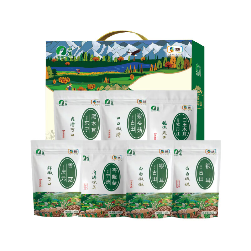 中粮山萃阖家悦享产地甄选山珍礼盒560g