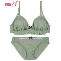 少女内衣套装女无钢圈薄款学生日系小胸平胸可爱美背文胸 费琳