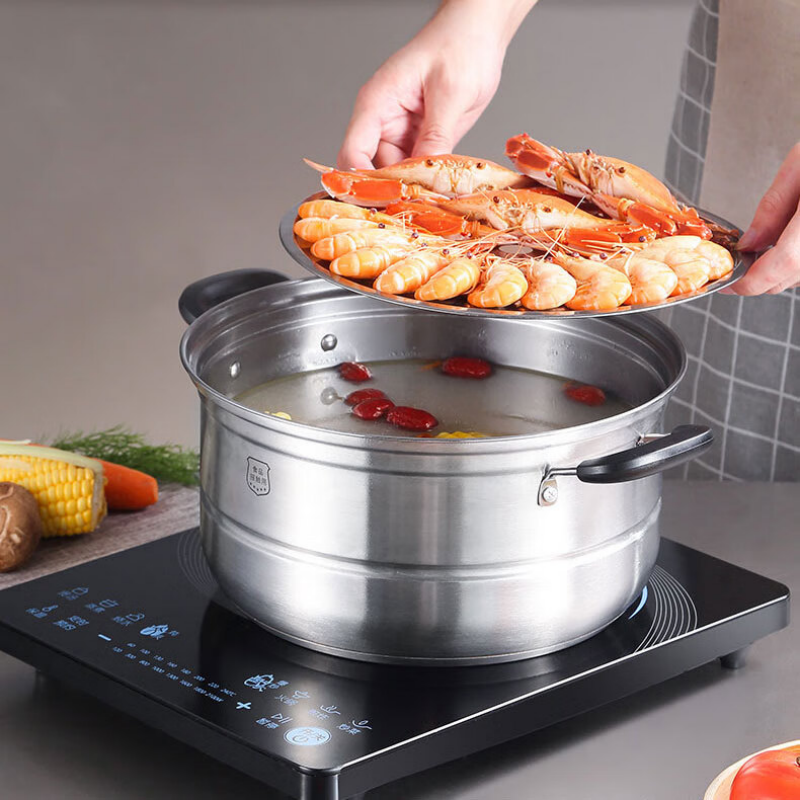 美的26cm双层蒸锅ZG26Z02高清大图