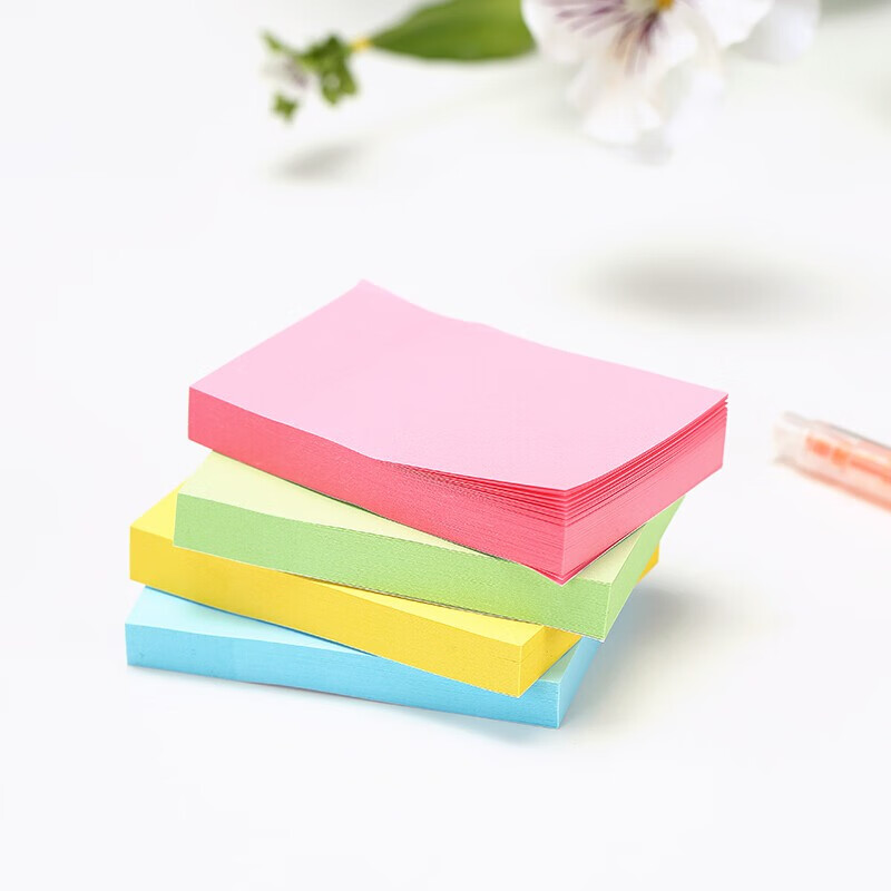 正彩 齐心 ECC400 彩色便利贴 12本/1200张高清大图