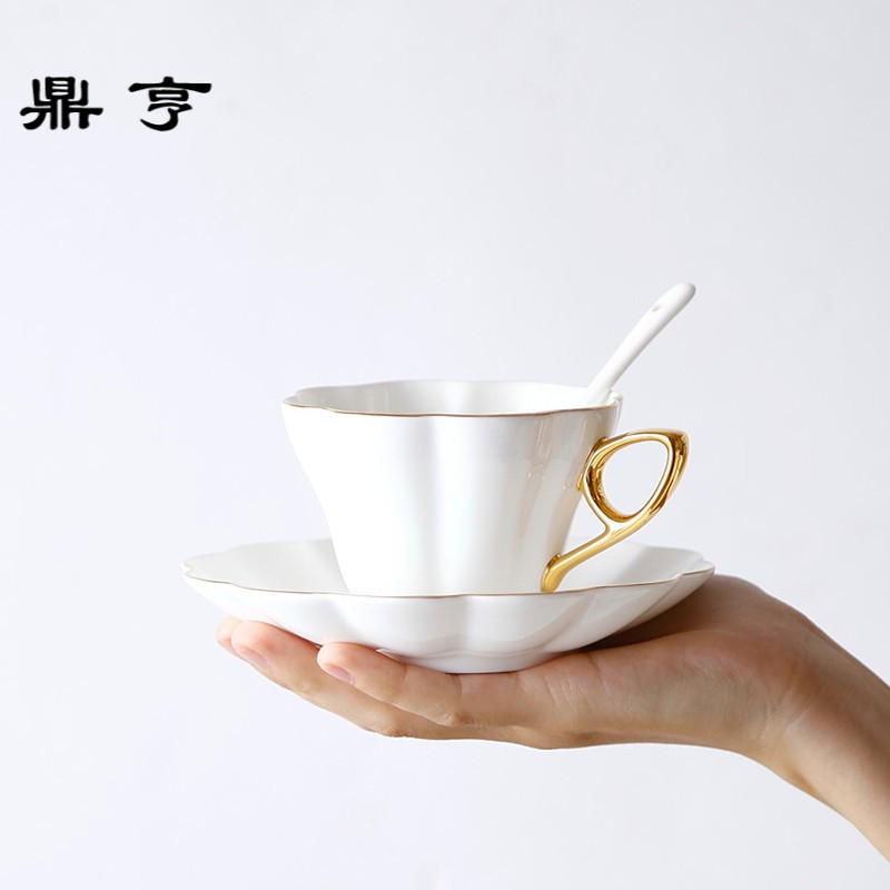 鼎亨北欧式骨瓷咖啡杯套装英式下午茶具创意陶瓷英式红茶杯碟套装