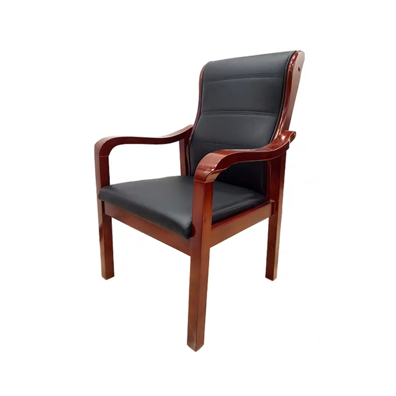 豫亨实木会议椅培训椅办公家具实木办公椅麻将棋牌椅会议室桌椅带扶手