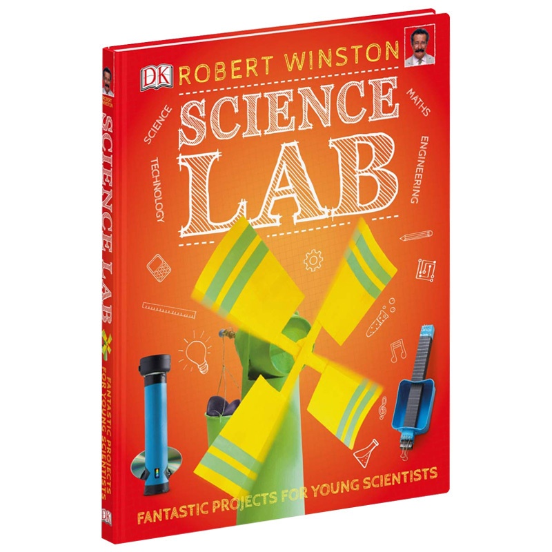 [醉染正版]大课题 科学实验室 英文原版 精装 Science Lab DK STEM 科学实验 少儿科普 知识百科 英高清大图