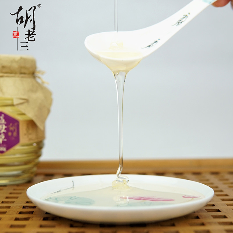 胡老三 益母草蜂蜜 450g/瓶 瓶装 液态蜜 其他蜂蜜