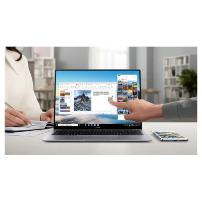 华为(HUAWEI)擎云G740 14英寸触控商用办公笔记本电脑i7-1360P/16GB+1TB/100%sRGB 深空灰