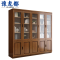 豫龙都实木书柜五门组