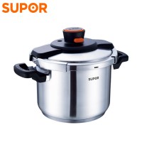苏泊尔(SUPOR)压力锅D22E 巧易开 304不锈钢压力快锅 7.6L 明火电磁炉通用