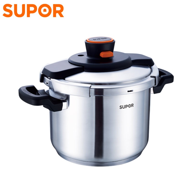 苏泊尔(SUPOR)压力锅D22E 巧易开 304不锈钢压力快锅 7.6L 明火电磁炉通用