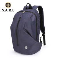 S.A.R.L瑞士双肩包休闲男女双肩背包百搭 15.6英寸 双肩电脑包 旅行学生书包 深蓝色