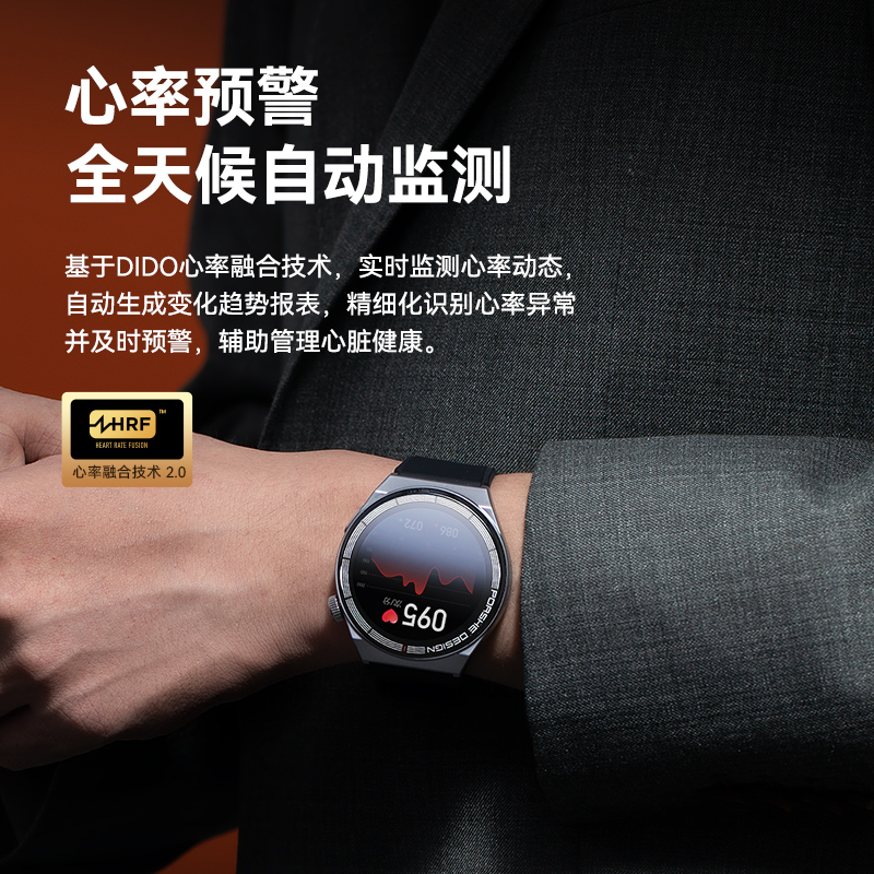 [全智能NFC支付]didoY30智能通话手表监测血糖心率血压GT3蓝牙可接打电话NFC手环老人健康运动多功能男士款高清大图