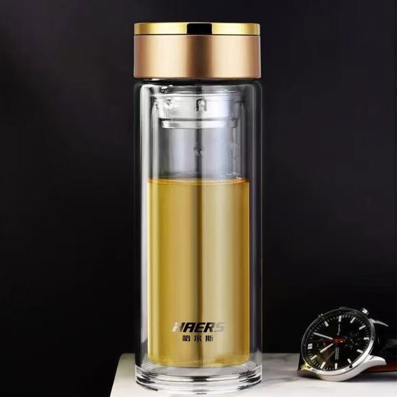 哈尔斯HBL-W-300-73 晶韵双层玻璃杯高清大图