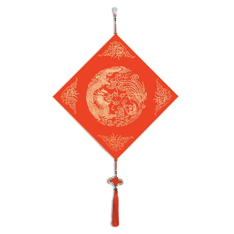 锦瑞星节日喜庆空白福卡挂件优质33cm/个