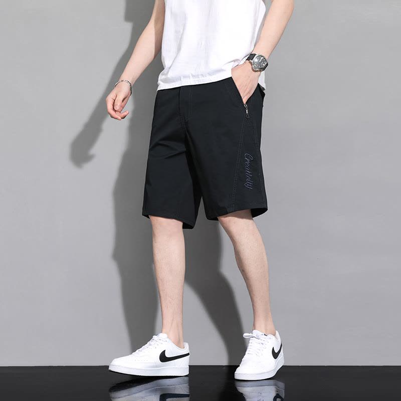 渔人船长夏季男士五分裤轻薄透气纯棉休闲运动裤短裤图片