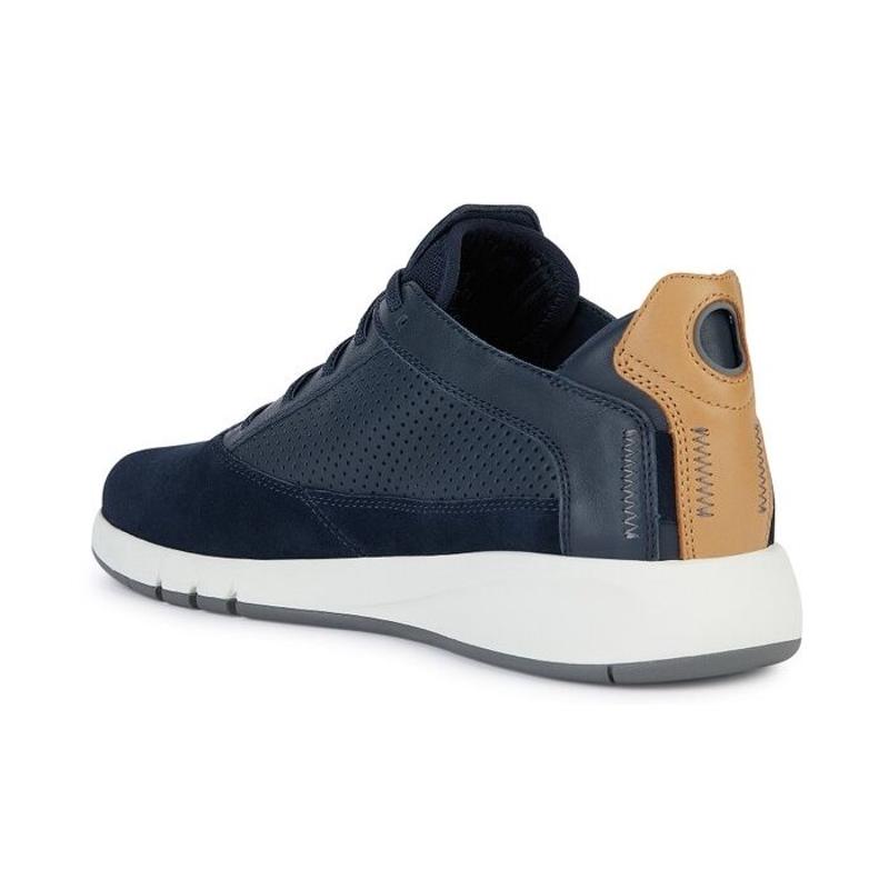 GeoxGeox男鞋休闲透气舒适轻便跑步鞋商务通勤运动鞋高清大图