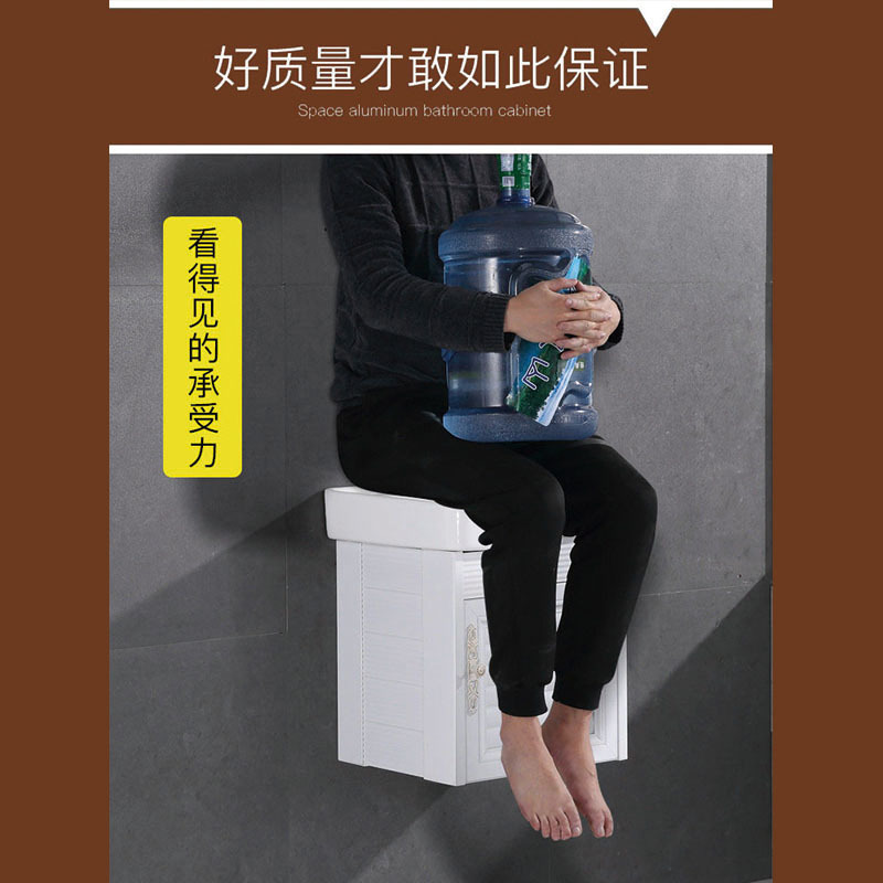 苏宁放心购太空铝浴室柜小户型洗脸盆柜组合卫浴吊柜卫生间洗手盆洗漱台镜柜A-STYLE