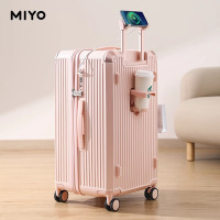 MIYO行李箱女新款拉链密码多功能拉杆箱30寸超大容量旅行皮箱子男