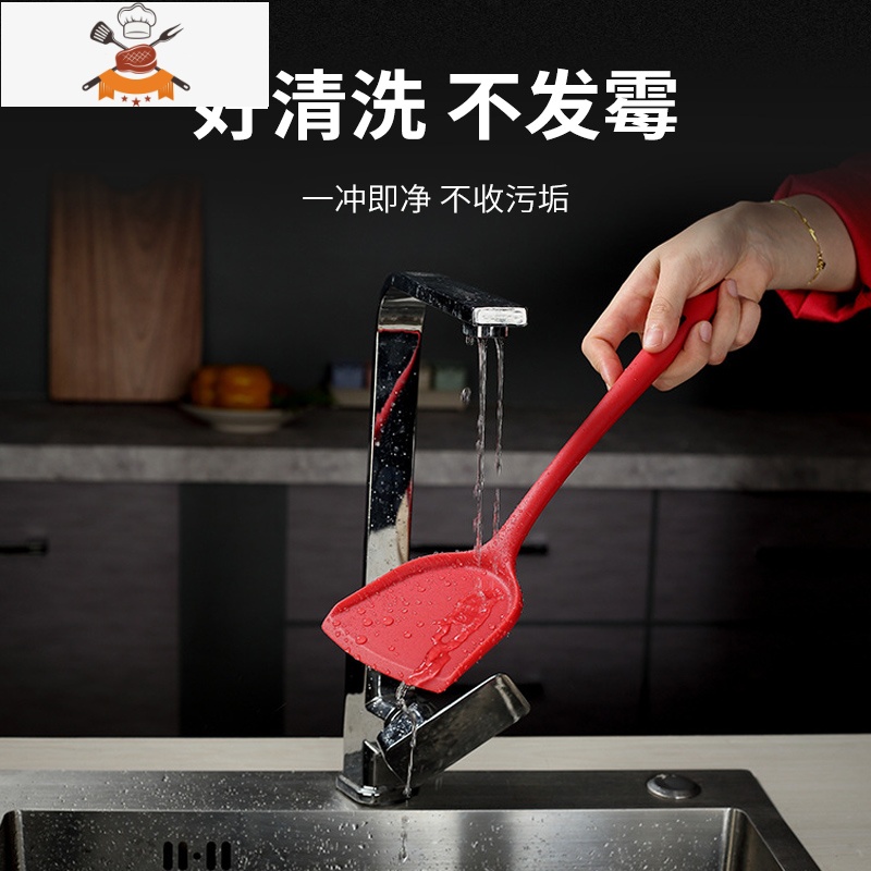 敬平硅胶铲锅铲炒菜铲子家用不粘锅专用铲汤勺饭勺食品级厨房厨具套装高清大图