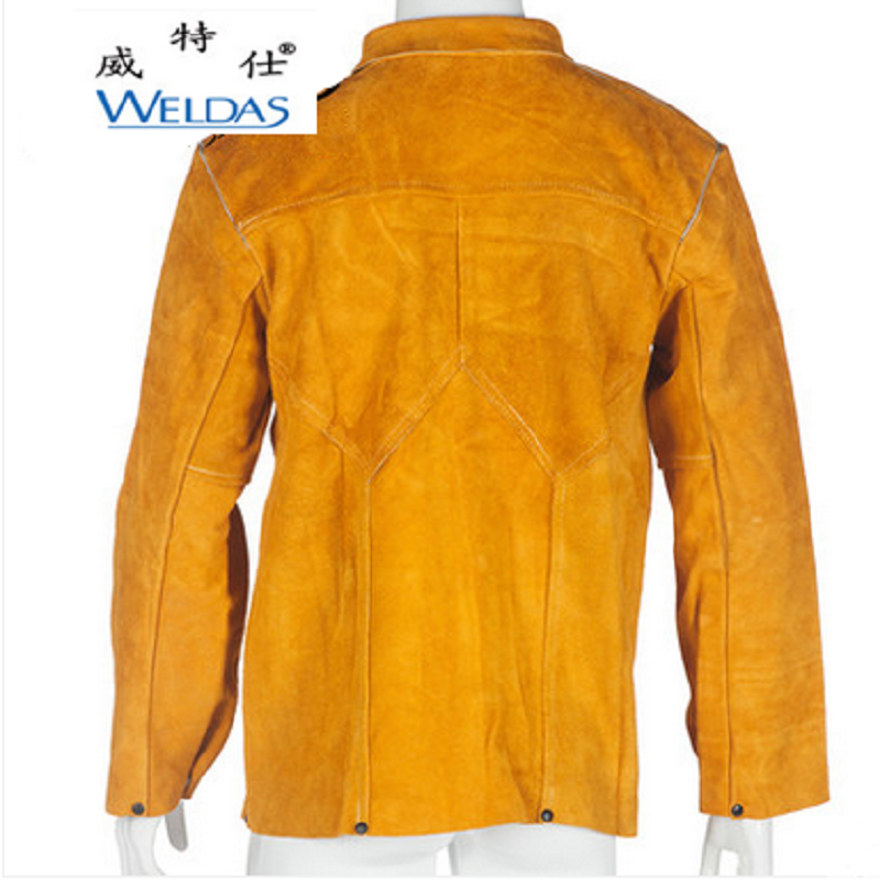 WELDAS/威特仕 金黄色皮上身 焊服 44-2130(XXL) (单位:件)