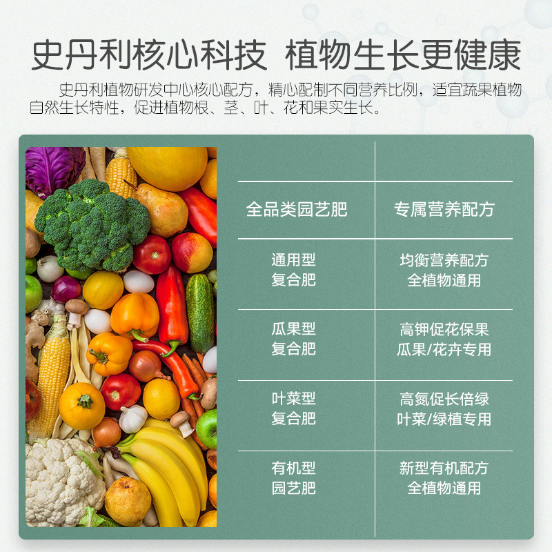 史丹利1810复合肥蔬菜用农用种菜果树花肥料化肥有机通用型
