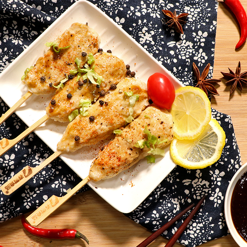 春雪食品关东煮鸡肉脆骨棒棒串900g 出口日本级 鸡肉串清真食品