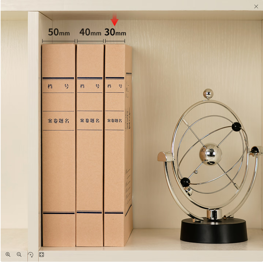 得力5612无酸牛皮纸档案盒(棕黄)(10个/包)