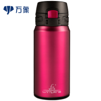 万象保温杯弹跳盖大容量喝水杯304不锈钢保温杯便携车载直身杯子B47