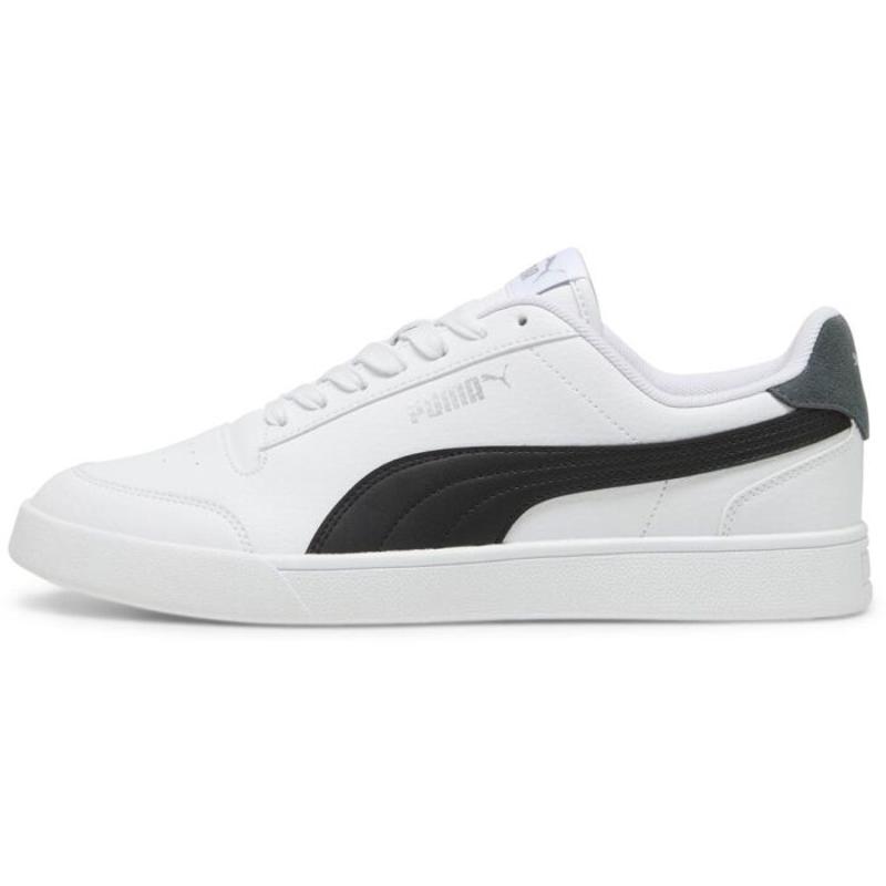 彪马(Puma)复古潮流系带休闲运动鞋男轻便百搭室内训练鞋 white_(white_/_black) 42.5
