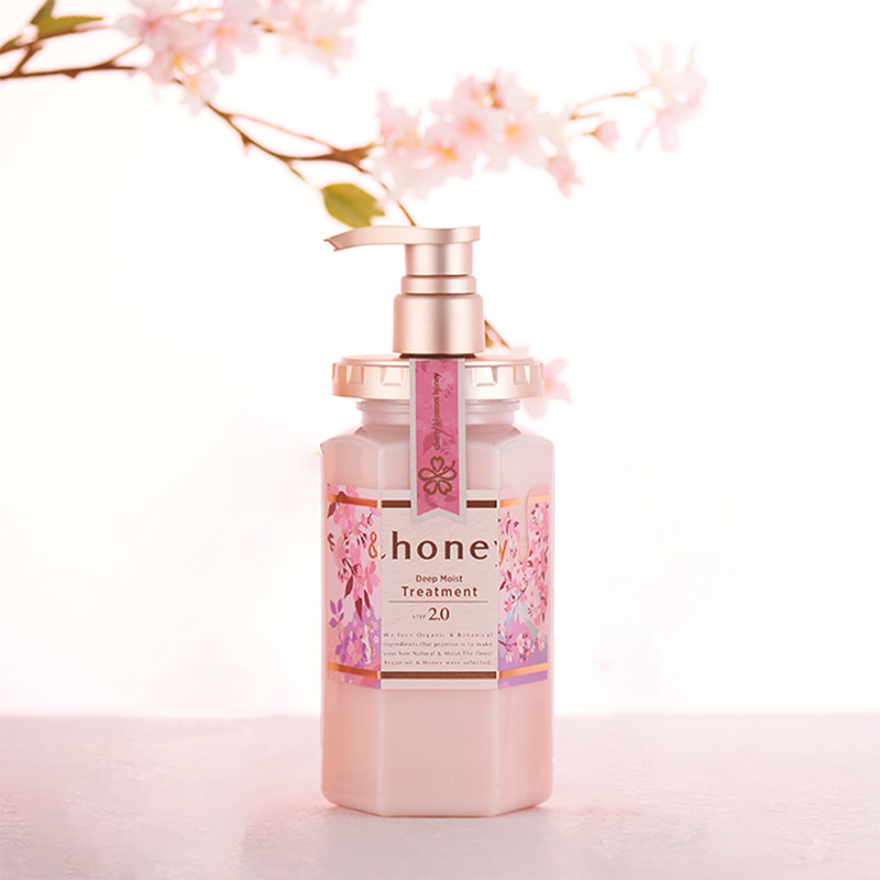 日本安蒂花子(&honey)进口无硅油樱花护发素 留香滋养蓬松改善毛躁