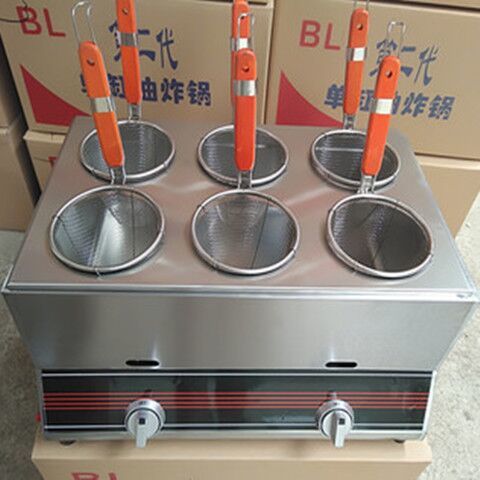 商用燃气油炸锅煤气液化气油炸机油炸炉炸串炸薯条 加厚耐用|大单缸 6