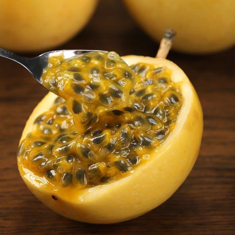 星派果黄金百香果带箱3/5斤礼盒装特级大果新鲜孕妇水果一级甜黄色黄金果整箱送开果器图片