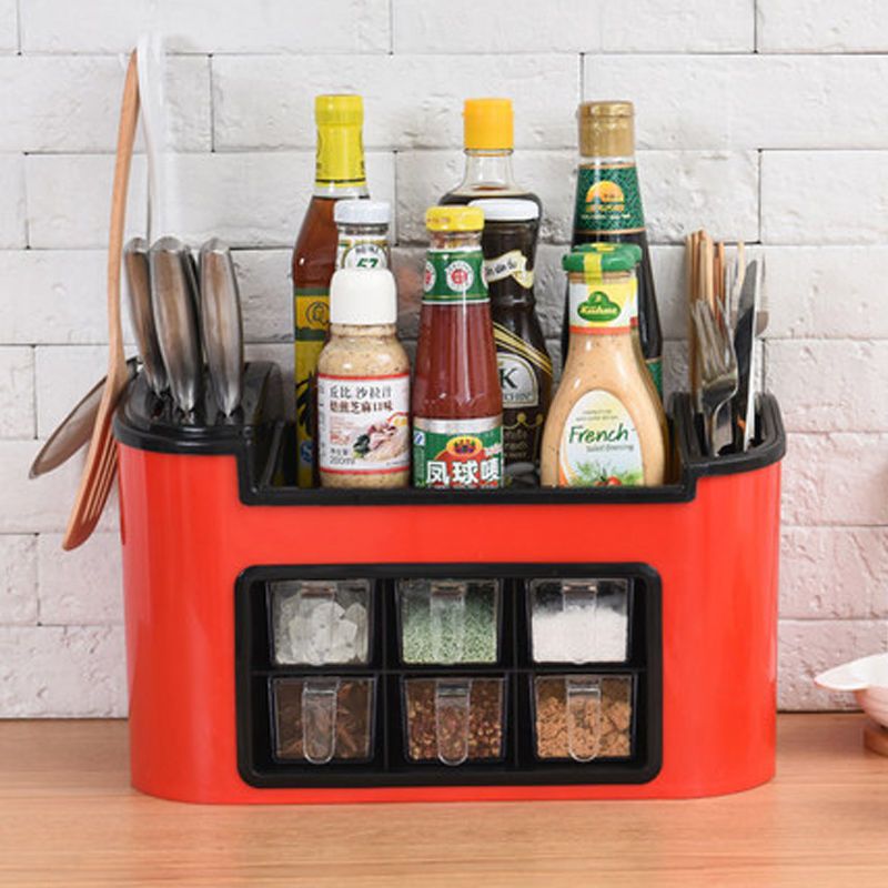 调料盒套装厨房用品用具调味盒调料罐佐料盒盐罐厨房收纳盒家用白色