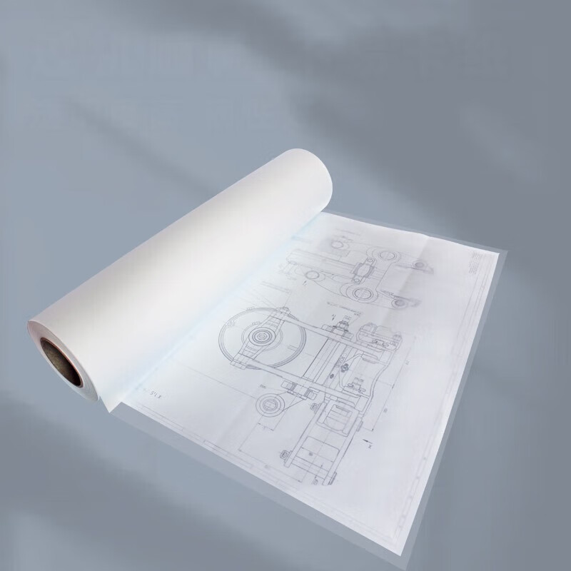 延中兴业 A3单面 80g 2寸芯 310mm*50米/卷 蓝图纸 1.00 箱/卷 蓝色高清大图