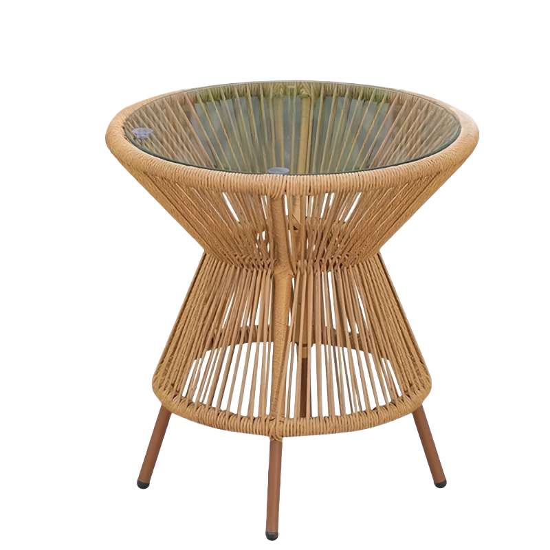 蕃蒂玻璃茶几60*60cm个高清大图