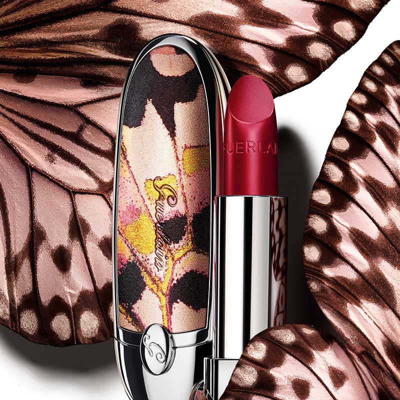 娇兰(Guerlain)臻彩宝石唇膏壳(黛粉蝶纹)高清大图