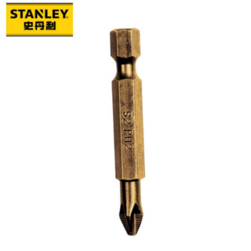 史丹利 63-198T-23 6.3MM系列镀钛十字旋具头PH2x50mm(1组10个) 货期1周高清大图