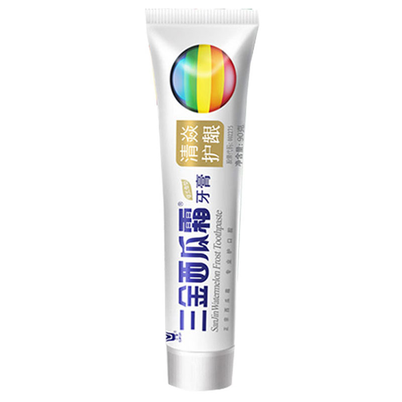 三金西瓜霜清焱护龈牙膏90g去口臭去牙渍口气清新草本牙膏护理