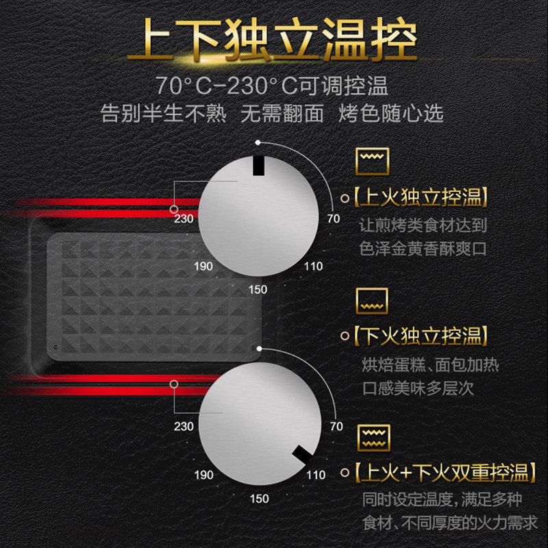 松下(Panasonic)NB-H3201电烤箱 家用专业烘焙电烤箱 上下火独立精确控温 32升