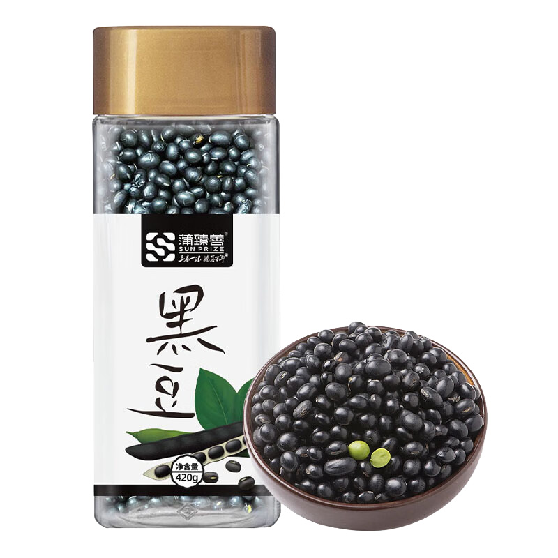 蒲臻善黑豆黑亮通透颗粒匀整食补养生日常食用420g