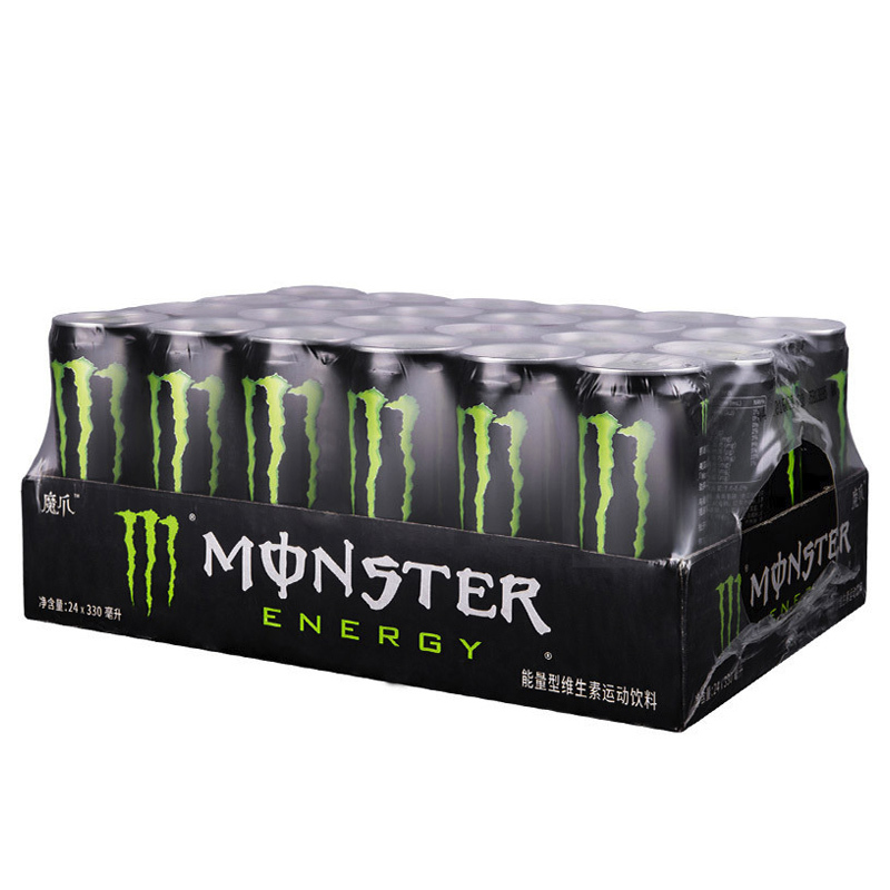 可口可乐 魔爪(Monster)能量型维生素运动饮料330ml*24 整箱 可口可乐出品