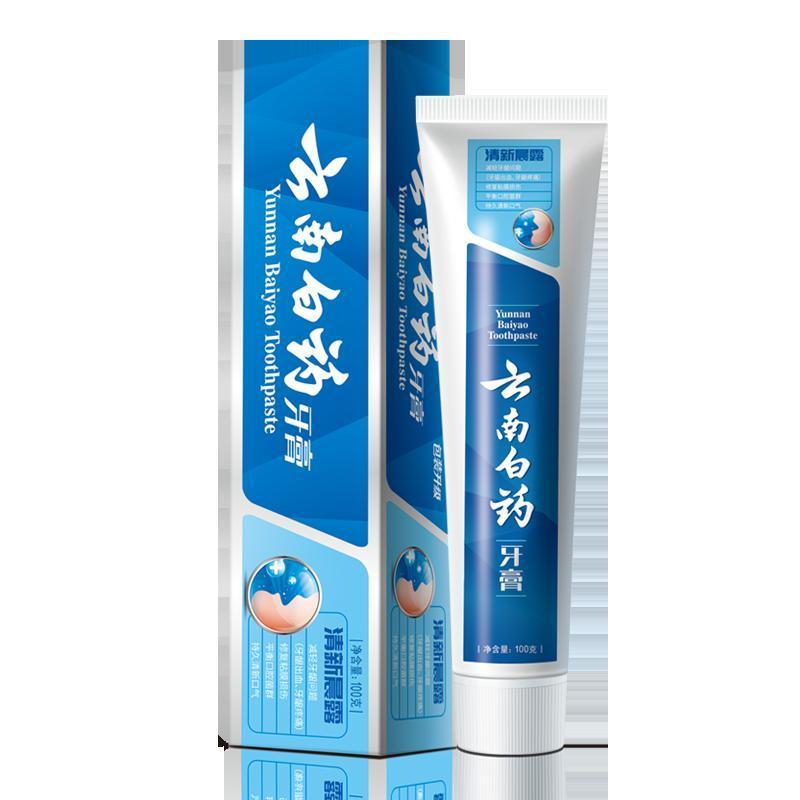 云南白药牙膏 清新晨露150g*3