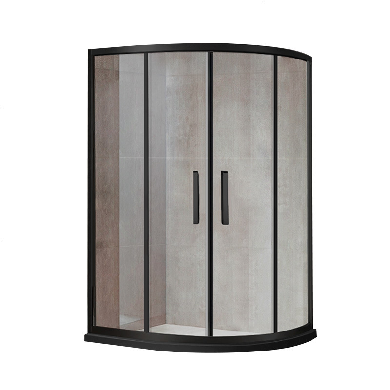 海澳德 浴室弧扇形半圆洗澡间卫生间干湿分离玻璃隔断移淋浴房家用浴